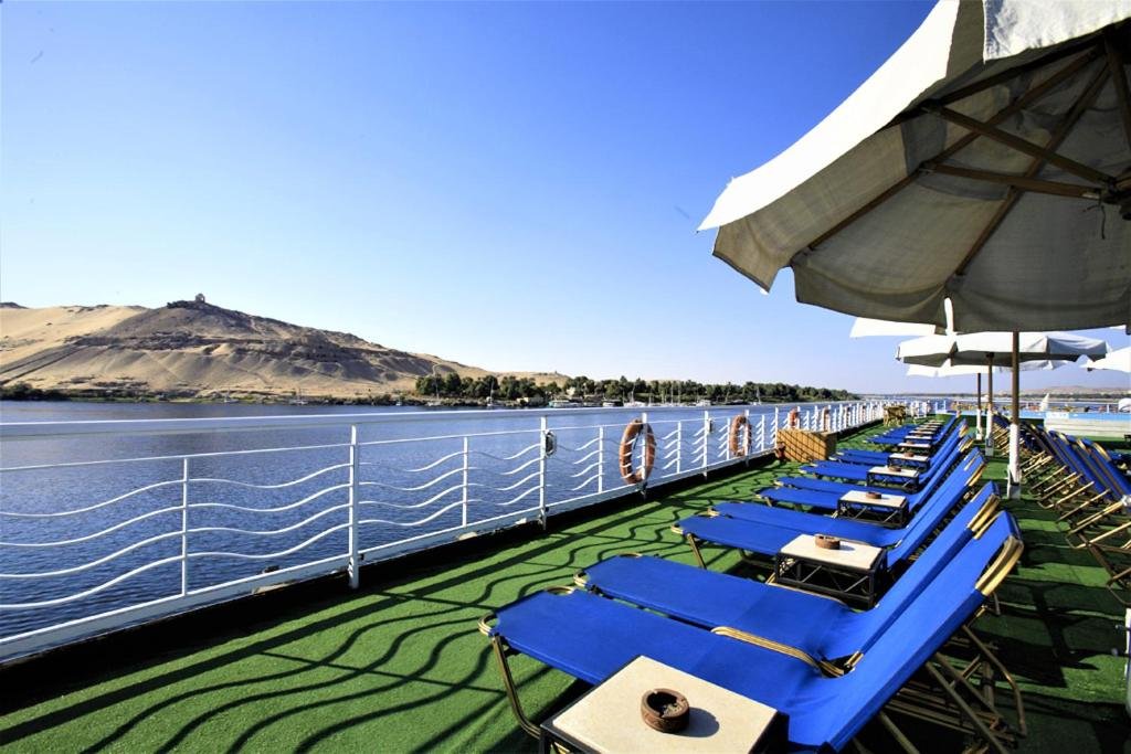 Iberotel Crown Empress Nile cruise sun deck overlooking the river
