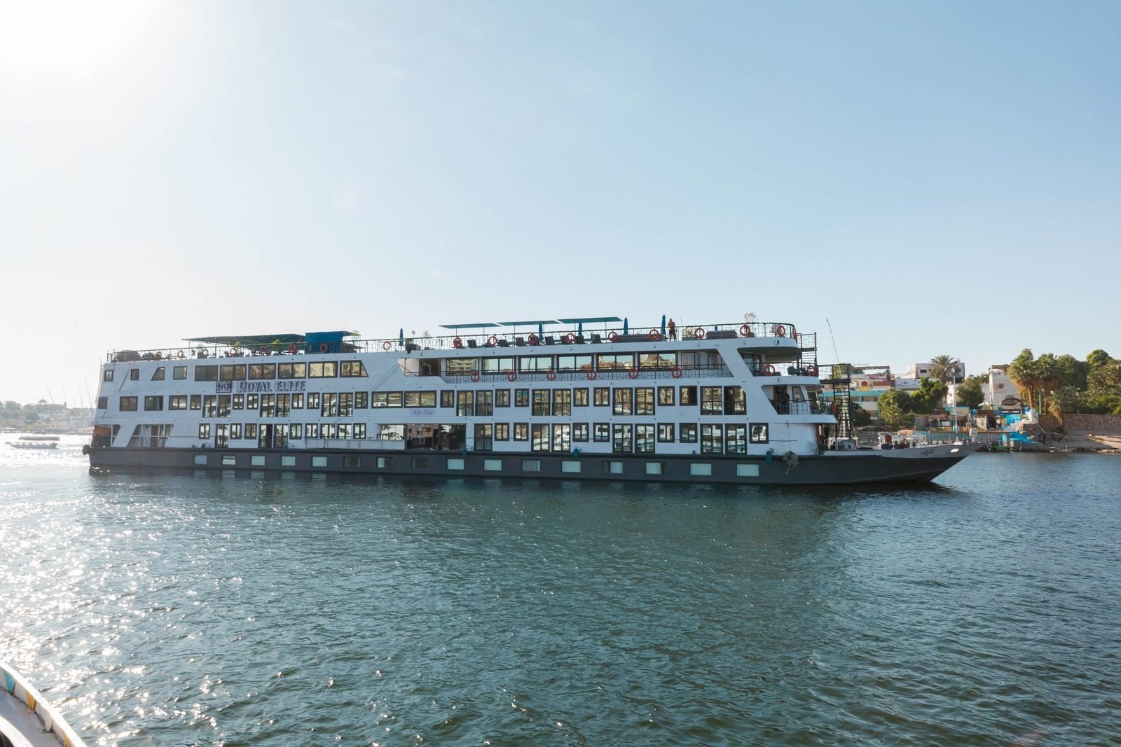 Royal Elite Nile cruise sailing on the river