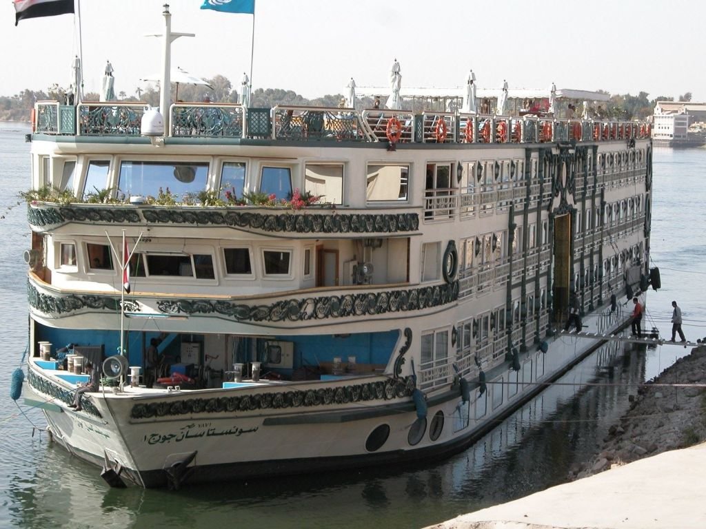 Sonesta St. George Nile cruise ship near Aswan